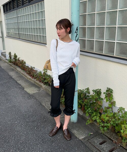 DISCOAT(ディスコート)の「【umm.】裾フリルバイカーパンツ(その他パンツ・レディース・ブラック/グレー/ブラック系その他・FREE)」の16枚目の写真