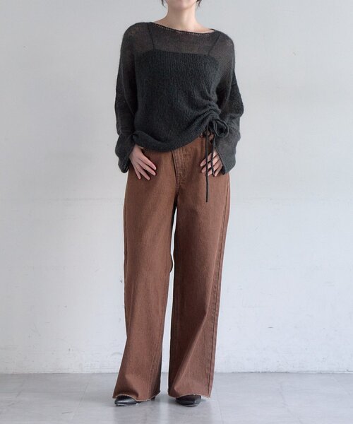 SHENERY(シーナリー)の「ウエストデザインデニム(デニムパンツ・レディース・ブルー・38/36)」の2枚目の写真