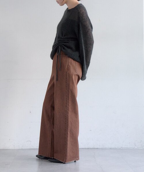 SHENERY(シーナリー)の「ウエストデザインデニム(デニムパンツ・レディース・ブルー・38/36)」の4枚目の写真