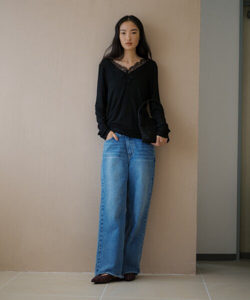 SHENERY(シーナリー)の「ウエストデザインデニム(デニムパンツ・レディース・ブルー・38/36)」の14枚目の写真