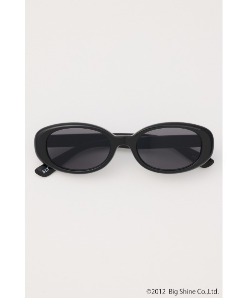 SLY（スライ）の「【noeyedia】OVAL SHAPE EYEWEAR ノーアイディアオーバルシェイプアイウェア（メガネ・レディース・ブラウン/ブラック/グレー・FREE）」の5枚目の写真