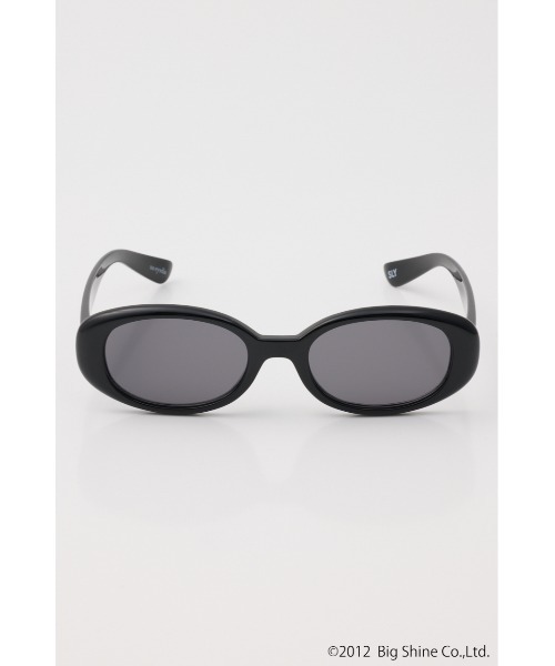 SLY（スライ）の「【noeyedia】OVAL SHAPE EYEWEAR ノーアイディアオーバルシェイプアイウェア（メガネ・レディース・ブラウン/ブラック/グレー・FREE）」の6枚目の写真