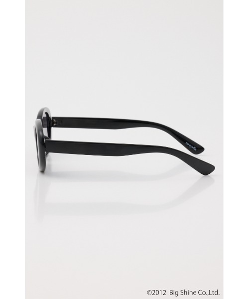 SLY（スライ）の「【noeyedia】OVAL SHAPE EYEWEAR ノーアイディアオーバルシェイプアイウェア（メガネ・レディース・ブラウン/ブラック/グレー・FREE）」の8枚目の写真