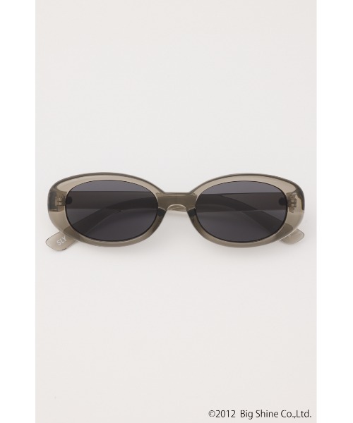 SLY（スライ）の「【noeyedia】OVAL SHAPE EYEWEAR ノーアイディアオーバルシェイプアイウェア（メガネ・レディース・ブラウン/ブラック/グレー・FREE）」の11枚目の写真