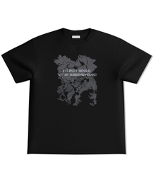 EYEUNDERSTAND（アイアンダスタンド）の「ラティチュードハーフTシャツ(ブラック)（Tシャツ/カットソー）」