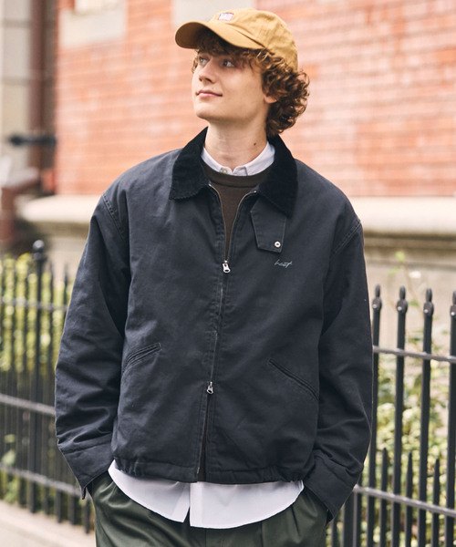 HECT(ヘクト)の「【HECT】Vintage Washed Duck Jacket / ヴィンテージ加工 襟コーデュロイ ドローコード 中綿ダックブルゾン(ブルゾン・メンズ・キャメル/ブラウン/ブラック/オリーブ・S/L/M)」の15枚目の写真
