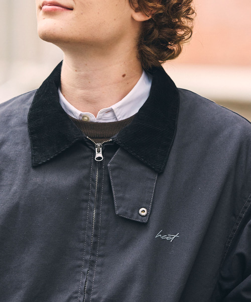 HECT(ヘクト)の「【HECT】Vintage Washed Duck Jacket / ヴィンテージ加工 襟コーデュロイ ドローコード 中綿ダックブルゾン(ブルゾン・メンズ・キャメル/ブラウン/ブラック/オリーブ・S/L/M)」の17枚目の写真