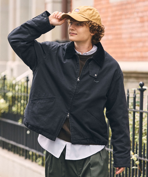 HECT(ヘクト)の「【HECT】Vintage Washed Duck Jacket / ヴィンテージ加工 襟コーデュロイ ドローコード 中綿ダックブルゾン(ブルゾン・メンズ・キャメル/ブラウン/ブラック/オリーブ・S/L/M)」の19枚目の写真
