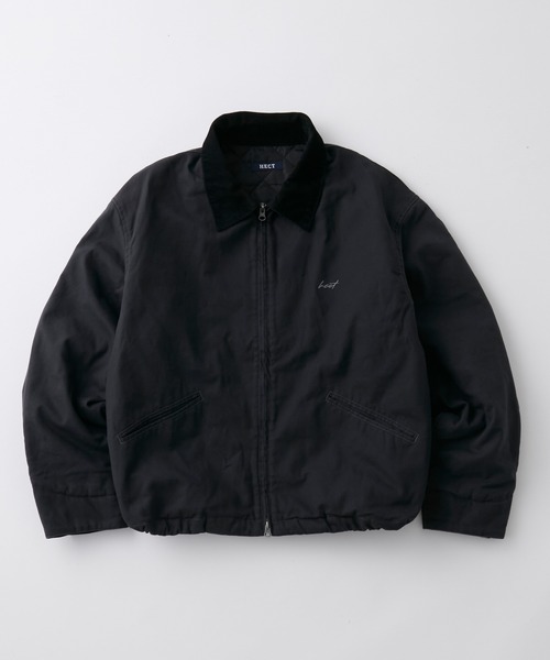 HECT(ヘクト)の「【HECT】Vintage Washed Duck Jacket / ヴィンテージ加工 襟コーデュロイ ドローコード 中綿ダックブルゾン(ブルゾン・メンズ・キャメル/ブラウン/ブラック/オリーブ・S/L/M)」の5枚目の写真