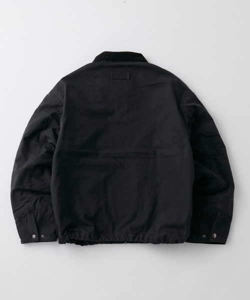 HECT(ヘクト)の「【HECT】Vintage Washed Duck Jacket / ヴィンテージ加工 襟コーデュロイ ドローコード 中綿ダックブルゾン(ブルゾン・メンズ・キャメル/ブラウン/ブラック/オリーブ・S/L/M)」の6枚目の写真