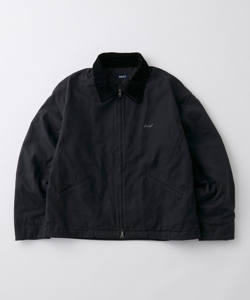 HECT(ヘクト)の「【HECT】Vintage Washed Duck Jacket / ヴィンテージ加工 襟コーデュロイ ドローコード 中綿ダックブルゾン(ブルゾン・メンズ・キャメル/ブラウン/ブラック/オリーブ・S/L/M)」の8枚目の写真
