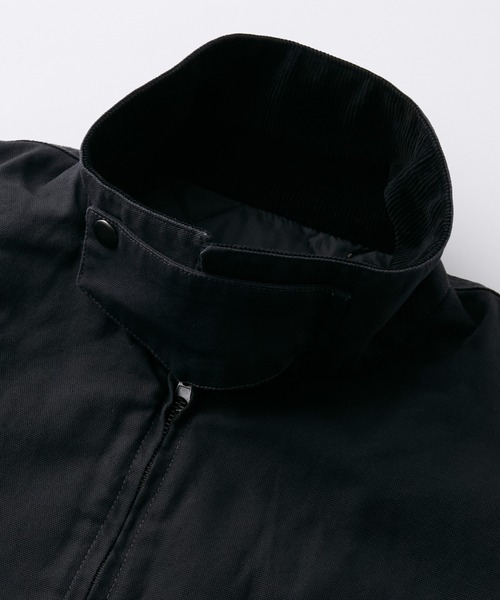 HECT(ヘクト)の「【HECT】Vintage Washed Duck Jacket / ヴィンテージ加工 襟コーデュロイ ドローコード 中綿ダックブルゾン(ブルゾン・メンズ・キャメル/ブラウン/ブラック/オリーブ・S/L/M)」の11枚目の写真