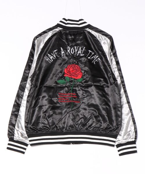 WESTSEA(ウエストシー)の「薔薇スカジャン(スカジャン・メンズ・ブラック×ブラック/ブラック系その他/ブラック×シルバー・M)」の10枚目の写真