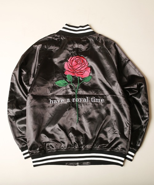 WESTSEA(ウエストシー)の「薔薇スカジャン(スカジャン・メンズ・ブラック×ブラック/ブラック系その他/ブラック×シルバー・M)」の4枚目の写真