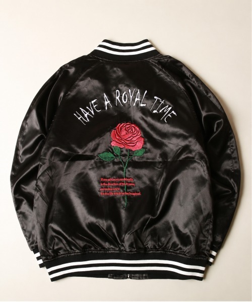 WESTSEA(ウエストシー)の「薔薇スカジャン(スカジャン・メンズ・ブラック×ブラック/ブラック系その他/ブラック×シルバー・M)」の6枚目の写真