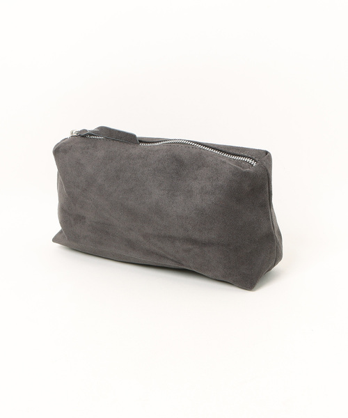 LAULEN（ローレン）の「suede touch wide shoulder bag /スエードタッチワイドショルダーバッグ（トートバッグ・レディース・ベージュ/カーキ/グレー・FREE）」の7枚目の写真