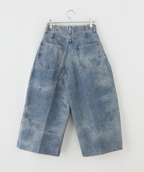 TANAKA(タナカ)の「【TANAKA / タナカ】WIDE CROPPED JEANS(デニムパンツ・レディース・ブラック/ブルー・28/26/27)」の3枚目の写真