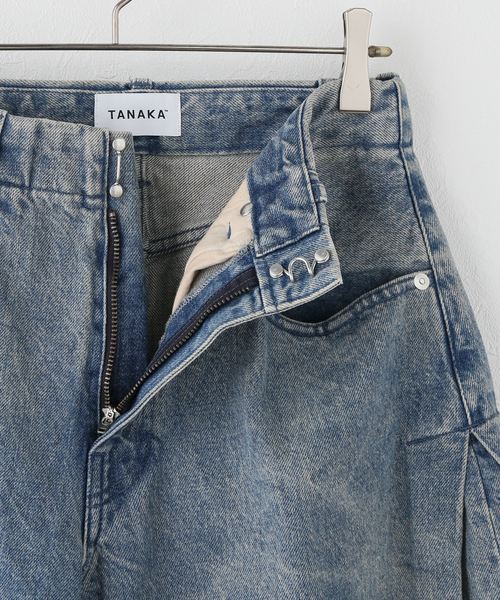TANAKA(タナカ)の「【TANAKA / タナカ】WIDE CROPPED JEANS(デニムパンツ・レディース・ブラック/ブルー・28/26/27)」の6枚目の写真
