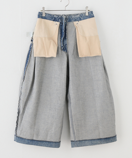 TANAKA(タナカ)の「【TANAKA / タナカ】WIDE CROPPED JEANS(デニムパンツ・レディース・ブラック/ブルー・28/26/27)」の7枚目の写真