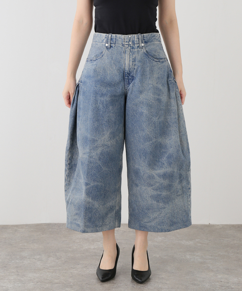 TANAKA(タナカ)の「【TANAKA / タナカ】WIDE CROPPED JEANS(デニムパンツ・レディース・ブラック/ブルー・28/26/27)」の12枚目の写真