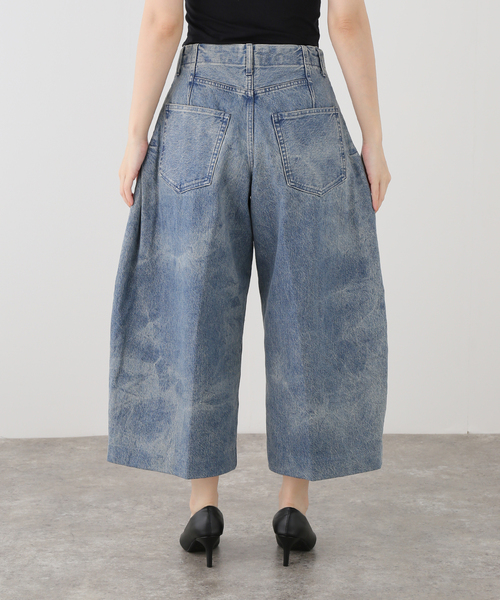 TANAKA(タナカ)の「【TANAKA / タナカ】WIDE CROPPED JEANS(デニムパンツ・レディース・ブラック/ブルー・28/26/27)」の14枚目の写真