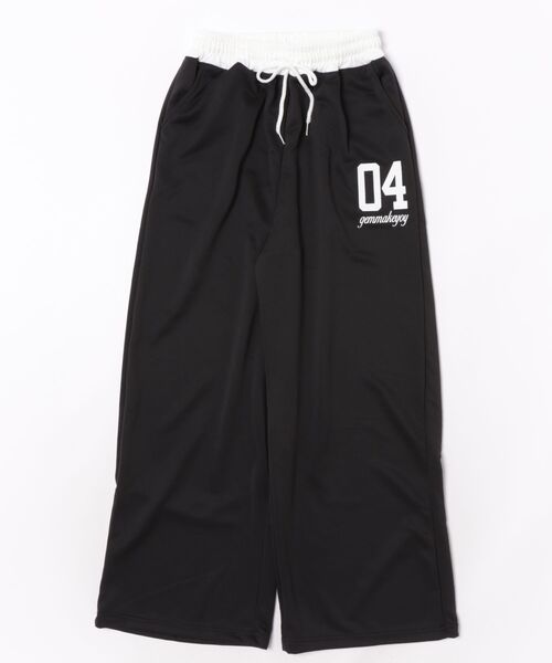 Ritzy(リッツィー)の「ナンバーロゴ入り・ワイドスエットパンツ(スウェットパンツ・レディース・ブラック/ライトグレー・LARGE/MEDIUM)」の12枚目の写真