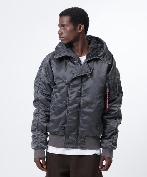 Alpha Industries(アルファインダストリーズ)の「Alpha Industries/アルファ インダストリーズ/N-2B HERITAGE FIT PARKA (BATTLEWASH)/バトルウォッシュN-2Bヘリテージ フィット パーカ(ミリタリージャケット・メンズ・ブラック/セージグリーン・2XL/XL/L/M/S)」の2枚目の写真