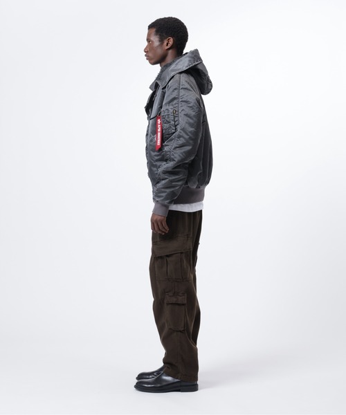 Alpha Industries(アルファインダストリーズ)の「Alpha Industries/アルファ インダストリーズ/N-2B HERITAGE FIT PARKA (BATTLEWASH)/バトルウォッシュN-2Bヘリテージ フィット パーカ(ミリタリージャケット・メンズ・ブラック/セージグリーン・2XL/XL/L/M/S)」の8枚目の写真