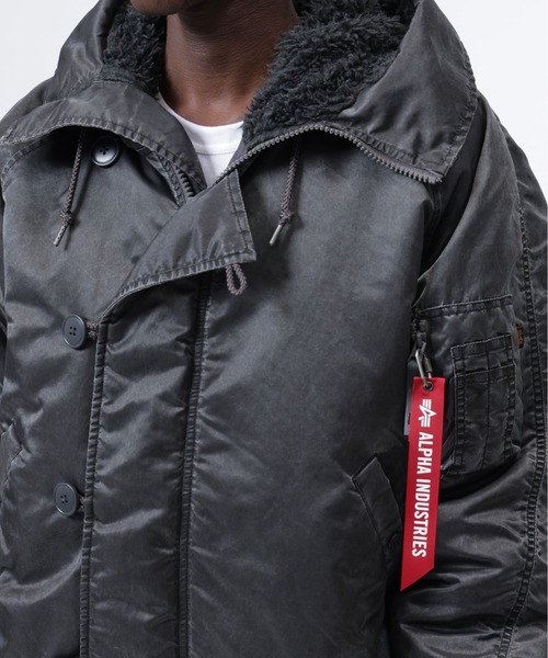 Alpha Industries(アルファインダストリーズ)の「Alpha Industries/アルファ インダストリーズ/N-2B HERITAGE FIT PARKA (BATTLEWASH)/バトルウォッシュN-2Bヘリテージ フィット パーカ(ミリタリージャケット・メンズ・ブラック/セージグリーン・2XL/XL/L/M/S)」の10枚目の写真