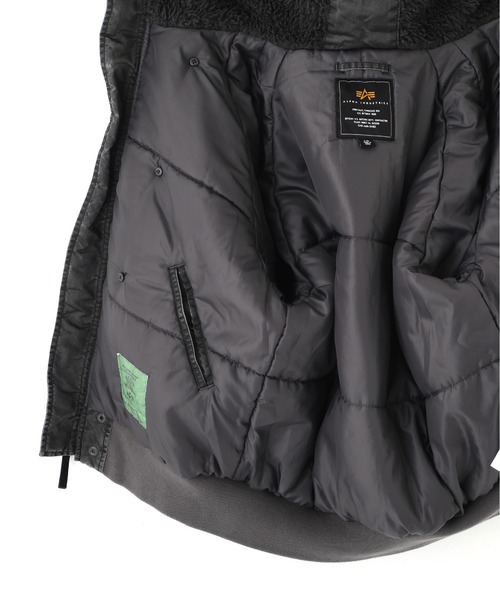 Alpha Industries(アルファインダストリーズ)の「Alpha Industries/アルファ インダストリーズ/N-2B HERITAGE FIT PARKA (BATTLEWASH)/バトルウォッシュN-2Bヘリテージ フィット パーカ(ミリタリージャケット・メンズ・ブラック/セージグリーン・2XL/XL/L/M/S)」の15枚目の写真