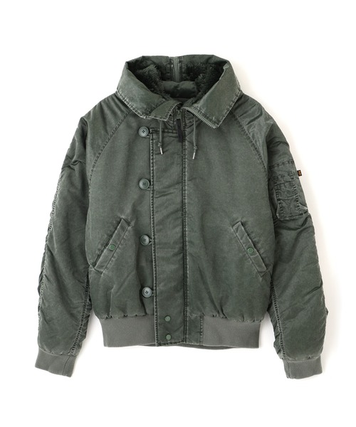 Alpha Industries(アルファインダストリーズ)の「Alpha Industries/アルファ インダストリーズ/N-2B HERITAGE FIT PARKA (BATTLEWASH)/バトルウォッシュN-2Bヘリテージ フィット パーカ(ミリタリージャケット・メンズ・ブラック/セージグリーン・2XL/XL/L/M/S)」の3枚目の写真