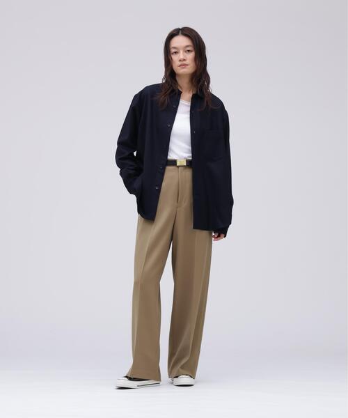 YLEVE(イレーヴ)の「YLEVE / WOOL TWILL TROUSERS(その他パンツ・レディース・ベージュ/ブラック・0/1/2)」の1枚目の写真