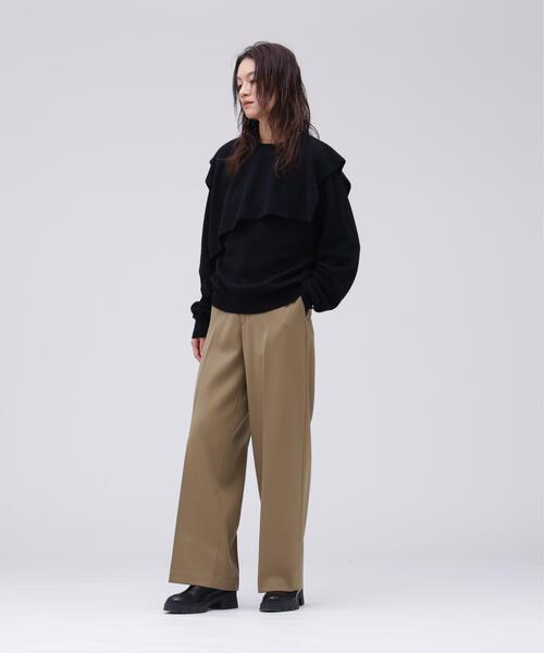 YLEVE(イレーヴ)の「YLEVE / WOOL TWILL TROUSERS(その他パンツ・レディース・ベージュ/ブラック・0/1/2)」の12枚目の写真