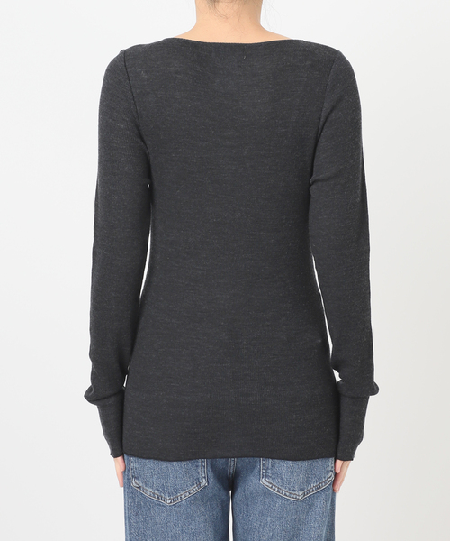 journal standard L'essage(ジャーナルスタンダードレサージュ)の「丸胴クルーネックプルオーバー(Tシャツ/カットソー・レディース・チャコールグレー/アイボリー/サックスブルー・FREE)」の21枚目の写真