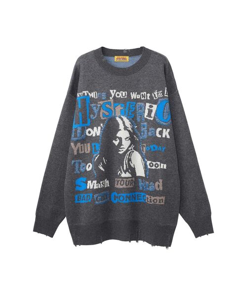 HYSTERIC GLAMOUR(ヒステリックグラマー)の「CHAOS READY ジャカード ワンピース(ワンピース・レディース・パープル/トップグレー/ブラック・FREE)」の3枚目の写真