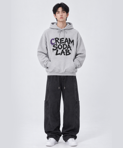 CREAM SODA LAB(クリームソーダラボ)の「ストーンウォッシュワイドカーブドバンディングパンツ ブラック(その他パンツ・レディース・その他・LARGE/X-LARGE)」の8枚目の写真