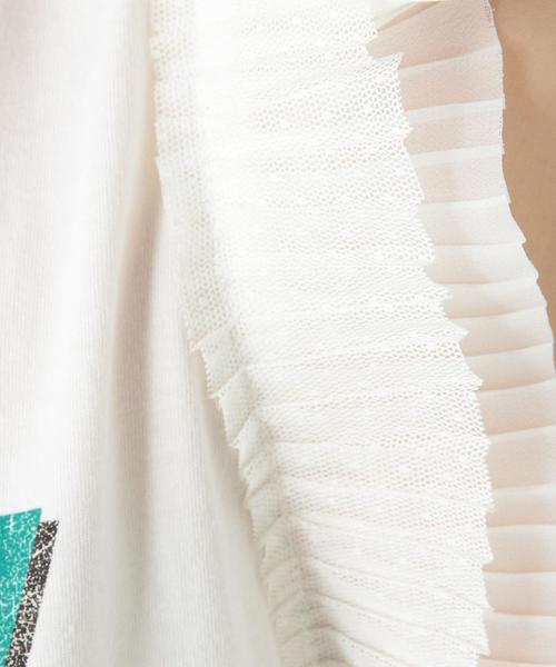 Another Edition(アナザーエディション)の「ロゴフリルチュールスリーブTシャツ/AEBC LOGO フリル チュールSL T◆(Tシャツ/カットソー・レディース・ホワイト/グレー/イエロー・FREE)」の15枚目の写真