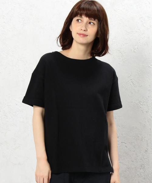 green label relaxing(グリーンレーベルリラクシング)の「CF 16/-テンジク ソデロール UP Tシャツ◆(Tシャツ/カットソー・レディース・ブラック/ベージュ/その他1・FREE)」の2枚目の写真