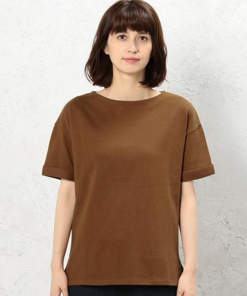 green label relaxing(グリーンレーベルリラクシング)の「CF 16/-テンジク ソデロール UP Tシャツ◆(Tシャツ/カットソー・レディース・ブラック/ベージュ/その他1・FREE)」の5枚目の写真