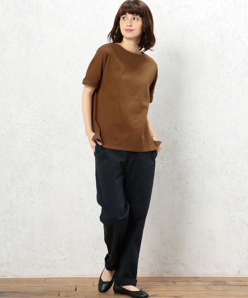 green label relaxing(グリーンレーベルリラクシング)の「CF 16/-テンジク ソデロール UP Tシャツ◆(Tシャツ/カットソー・レディース・ブラック/ベージュ/その他1・FREE)」の10枚目の写真