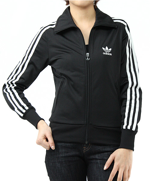 adidas（アディダス）の「LOGO FIREBIRD TT（ジャージ・レディース・ブラック/グリーン/ピンク・SMALL/MEDIUM）」の11枚目の写真