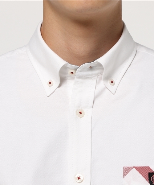 BLACK LABEL CRESTBRIDGE（ブラックレーベル・クレストブリッジ）の「クレストブリッジチェックポケット オックスボタンダウンシャツ（シャツ/ブラウス・メンズ・グリーン/ネイビー/オレンジ/オフホワイト/グレー/ブルー/レッド・L/LL/M/S）」の12枚目の写真