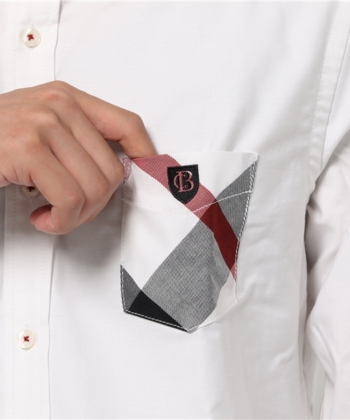 BLACK LABEL CRESTBRIDGE（ブラックレーベル・クレストブリッジ）の「クレストブリッジチェックポケット オックスボタンダウンシャツ（シャツ/ブラウス・メンズ・グリーン/ネイビー/オレンジ/オフホワイト/グレー/ブルー/レッド・L/LL/M/S）」の13枚目の写真