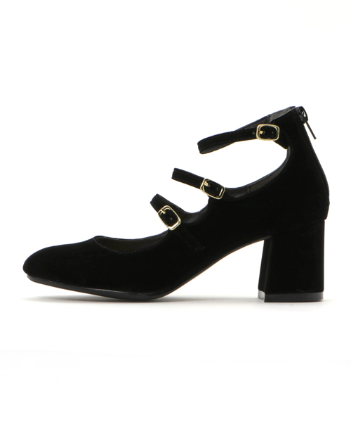 E hyphen world gallery（イーハイフンワールドギャラリー）の「ストラップパンプス（パンプス・レディース・ブラック/カーキ/オレンジ・L/M/S）」の4枚目の写真