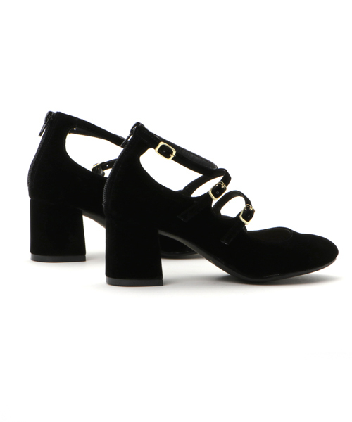 E hyphen world gallery（イーハイフンワールドギャラリー）の「ストラップパンプス（パンプス・レディース・ブラック/カーキ/オレンジ・L/M/S）」の6枚目の写真