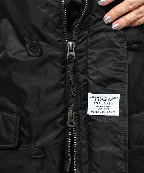 Denime(ドゥニーム)の「N3-Bミリタリージャケット(ミリタリージャケット・レディース・ネイビー/カーキ/ブラック・SMALL/X-SMALL)」の16枚目の写真