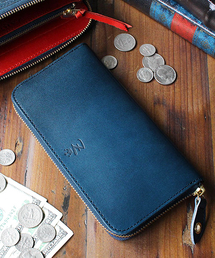 ZARIO-grandee-（ザリオ）の「栃木レザーバイカラーラウンドファスナー長財布（財布）」