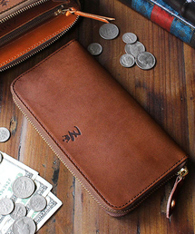 ZARIO-grandee-（ザリオ）の「栃木レザーバイカラーラウンドファスナー長財布（財布）」