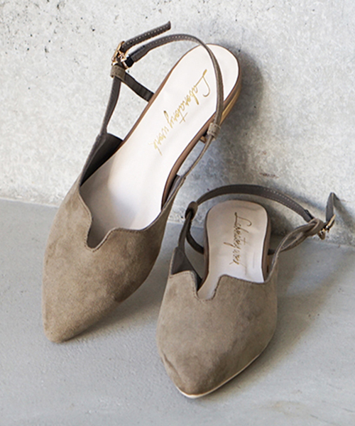 laboratory work(ラボラトリーワーク)の「Vカット メタルヒールサンダル(サンダル・レディース・シルバー/ブラック/カーキ・MEDIUM/LARGE)」の2枚目の写真