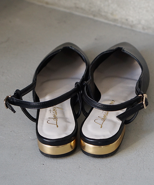 laboratory work(ラボラトリーワーク)の「Vカット メタルヒールサンダル(サンダル・レディース・シルバー/ブラック/カーキ・MEDIUM/LARGE)」の14枚目の写真